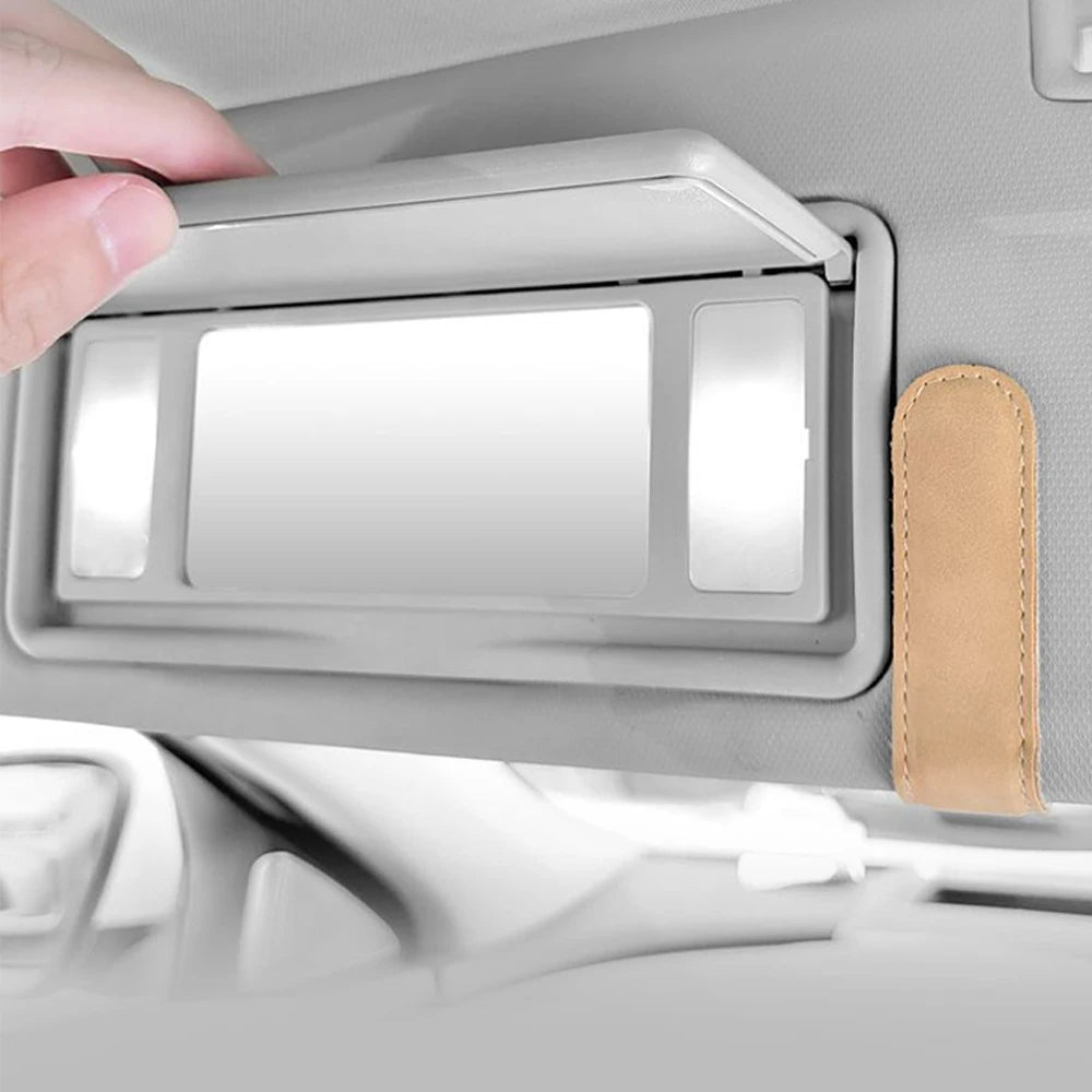 Universal Suede Car Visor Glasses Holder