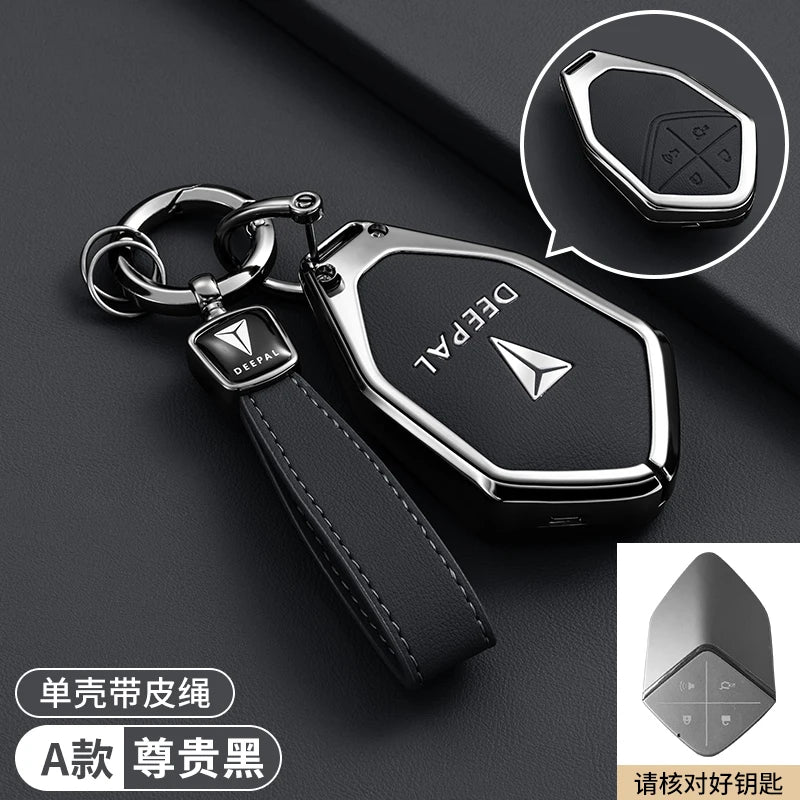 DEEPAL S05 / S07 / S7 / SL03 / G318 — Galvanised Alloy Smart Key Fob Case & Keychain (2024–2025)