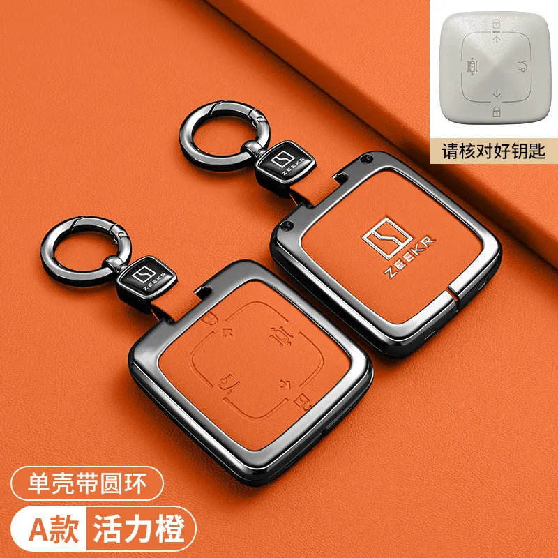 Zeekr 001 / 007 / 009 / X — Zinc Alloy Key Fob & Smart Card Protective Case | 12 Styles