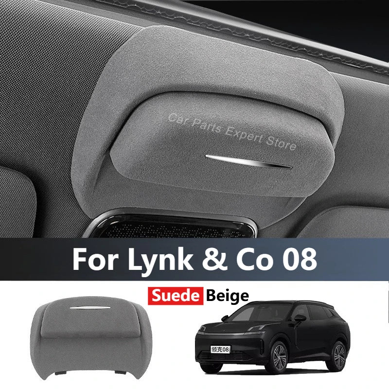 Lynk & Co 07 / 08 — Suede Sunglasses Holder & Storage Clip (Roof-Mounted)