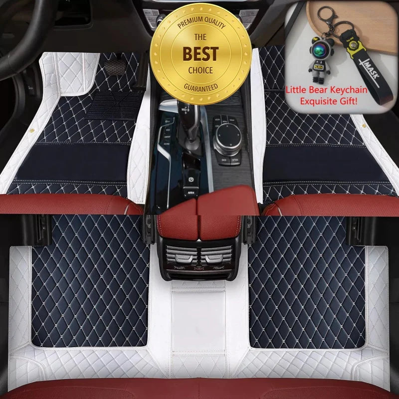 ROX ADAMAS — Custom-Fit PU Leather Luxury Floor Mats, LHD & RHD, All-Weather (2025–2026)