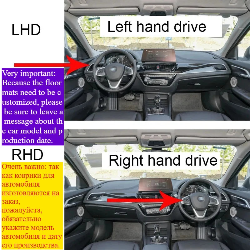 ROX ADAMAS — Custom-Fit PU Leather Luxury Floor Mats, LHD & RHD, All-Weather (2025–2026)