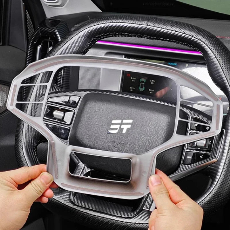 Jetour T2 Traveller — Carbon Fibre Pattern Interior Trim Stickers & Frame Kit