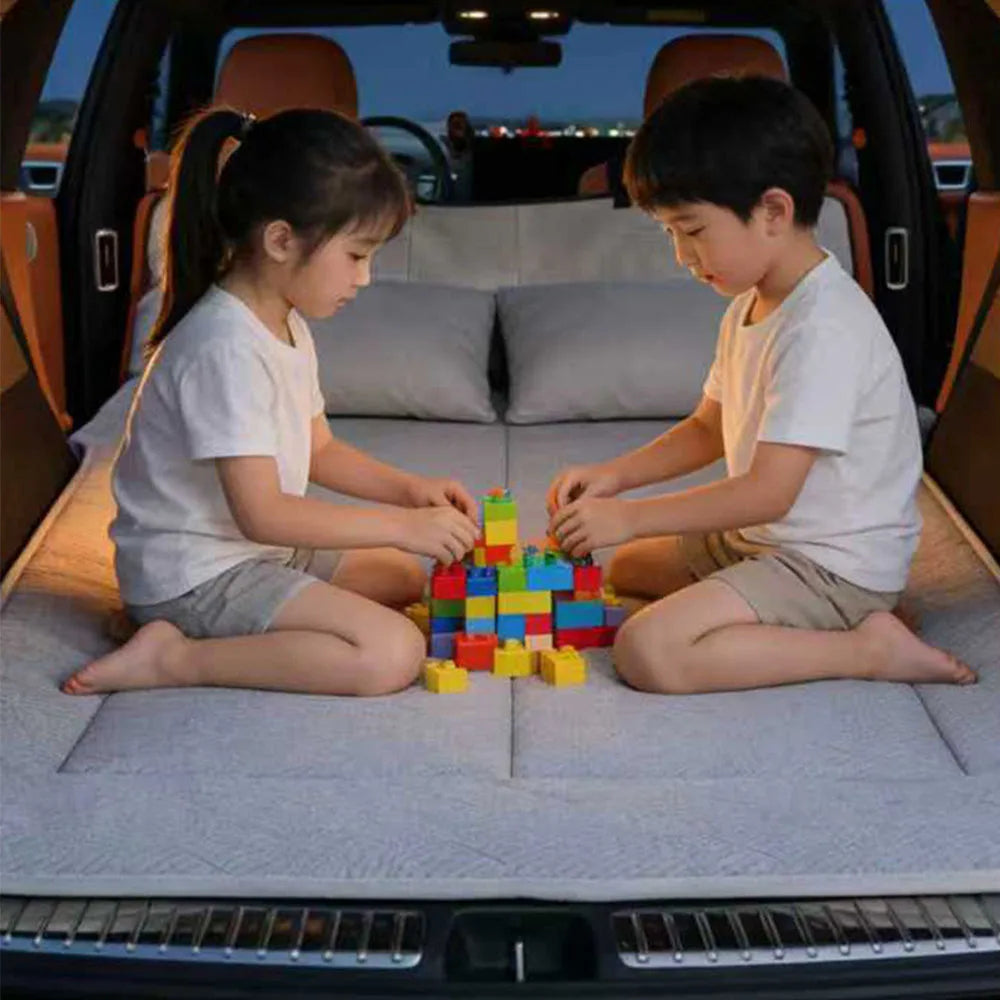 ROX ADAMAS — Custom-Fit Car Travel Bed & Camping Mattress, Non-Inflatable Boot Sleep Mat