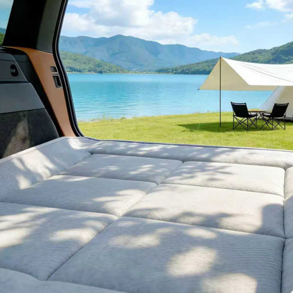 ROX ADAMAS — Custom-Fit Car Travel Bed & Camping Mattress, Non-Inflatable Boot Sleep Mat