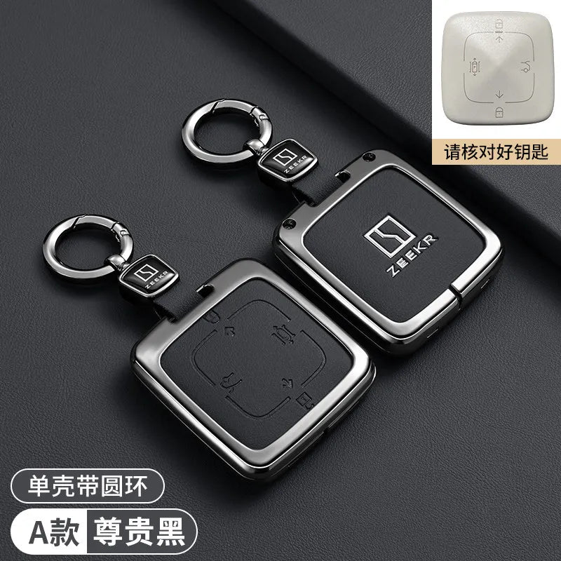 Zeekr 001 / 007 / 009 / X — Zinc Alloy Key Fob & Smart Card Protective Case | 12 Styles