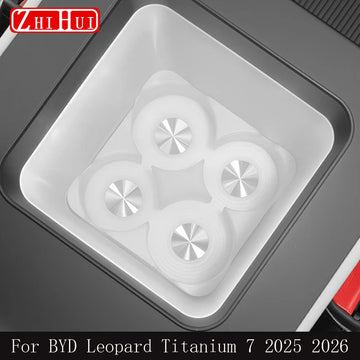 BYD Leopard / Titanium 7 — Silicone Fridge Cup Holder & Armrest Box Anti-Slip Mat (2025–2026)