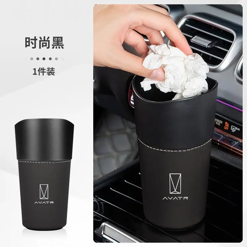 Universal Car Cup Holder Trash Can