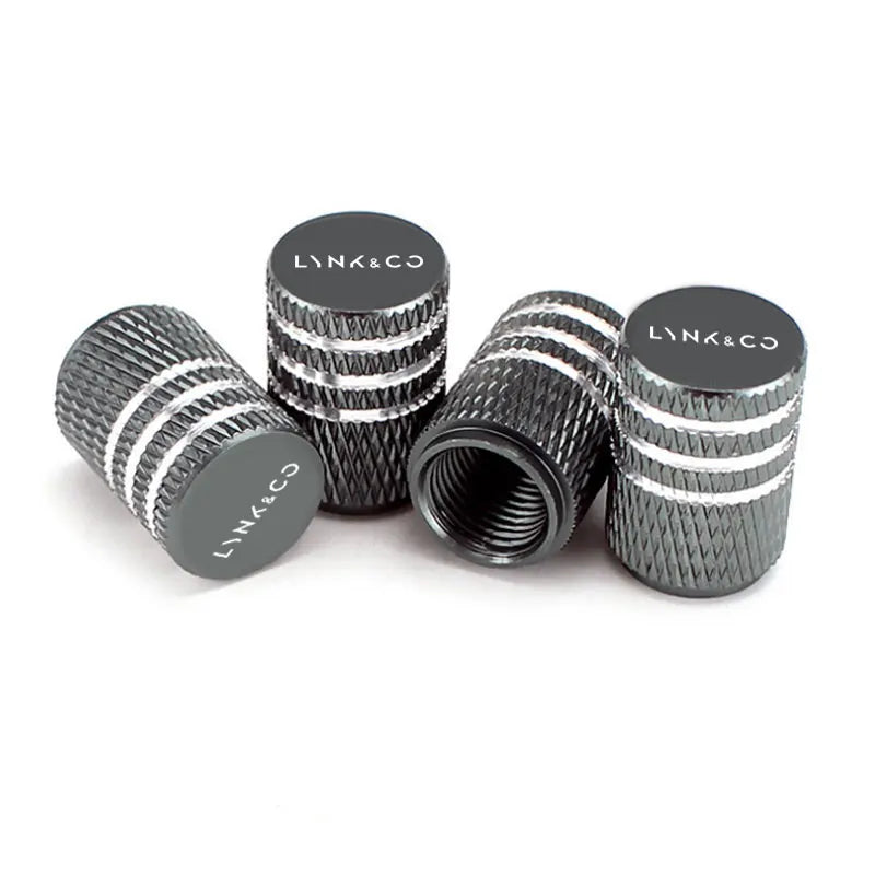 Lynk & Co — Alloy Laser-Engraved Tyre Valve Caps Set (01 / 02 / 03 / 05 / 06 / 09)