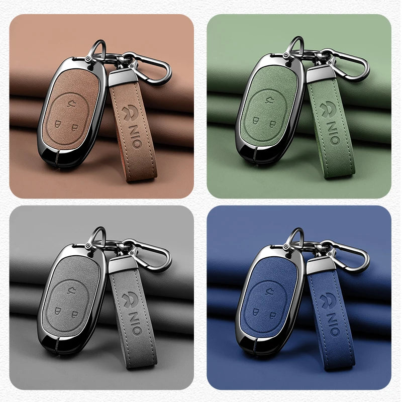 NIO ET5 / ET7 / ES6 / ES7 / ES8 / EC6 / EC7 — Zinc Alloy Key Fob Case & Keychain (Full Range)