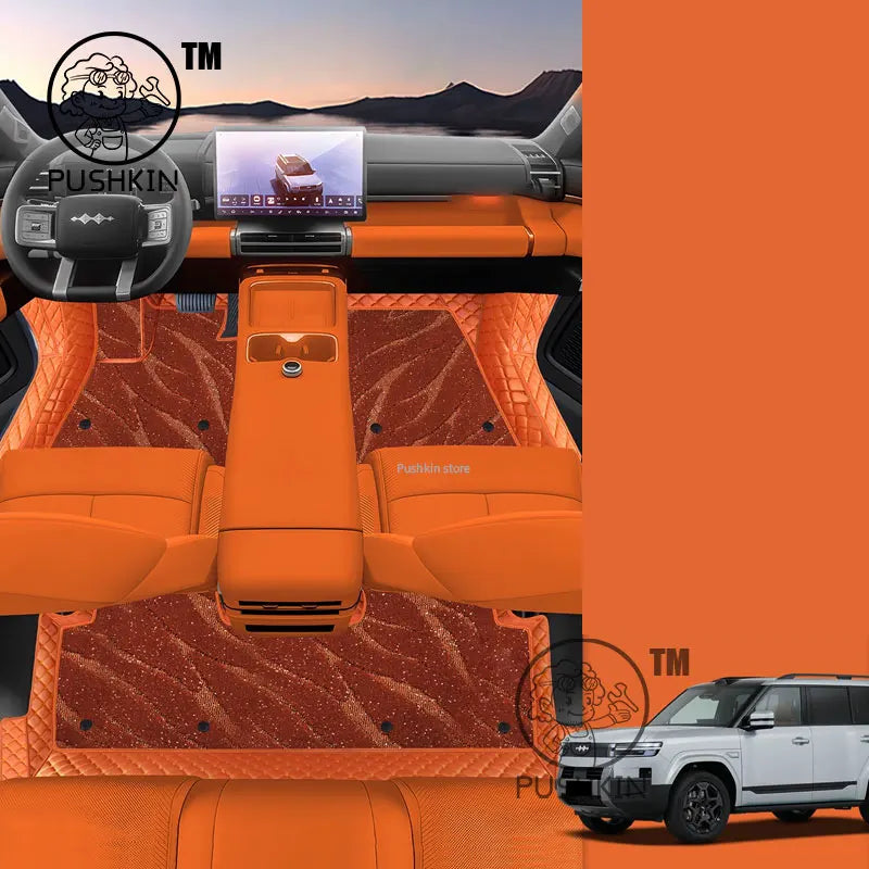BYD Leopard TAI 7 / Titanium 7 — Automotive-Grade PU Leather Floor Mats (2025–2026)