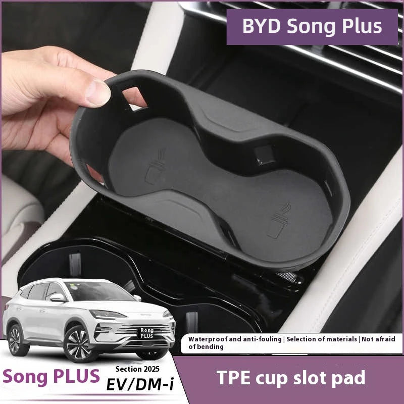 BYD Song Plus DMI / Seal U / Sealion 6 — Cup Holder Liner & Drink Slot Dust Cover