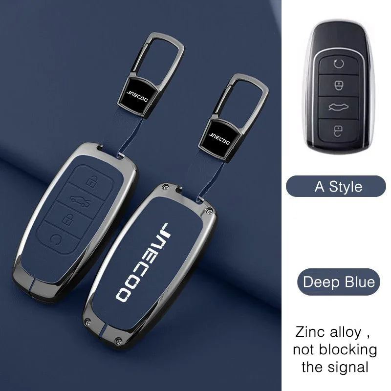 Jaecoo J7 — Galvanised Alloy Key Fob Case & Keychain Cover (2024–2025)