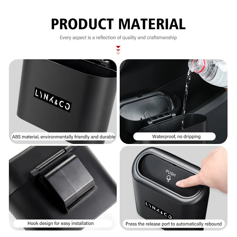 Lynk & Co — ABS Car Door & Seat Back Rubbish Bin with Waterproof Lining (01 / 02 / 03 / 05 / 06 / 09)