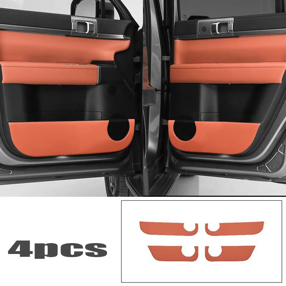 BYD Equation / Leopard / Titanium 7 — Leather Door Anti-Kick Pad Set (2025–2026)