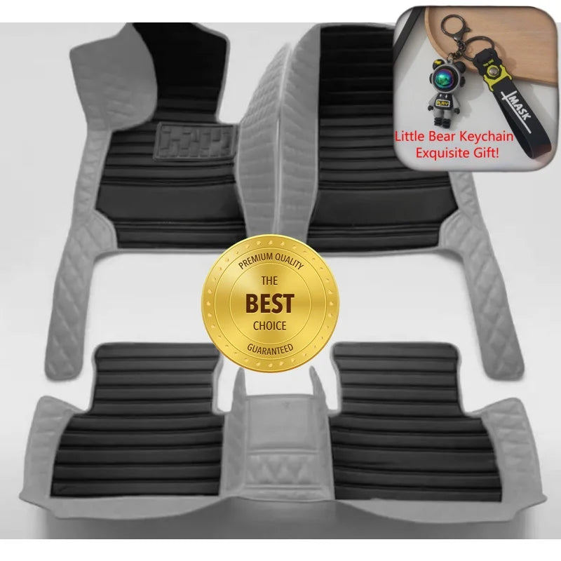 ROX ADAMAS — Custom-Fit PU Leather Luxury Floor Mats, LHD & RHD, All-Weather (2025–2026)