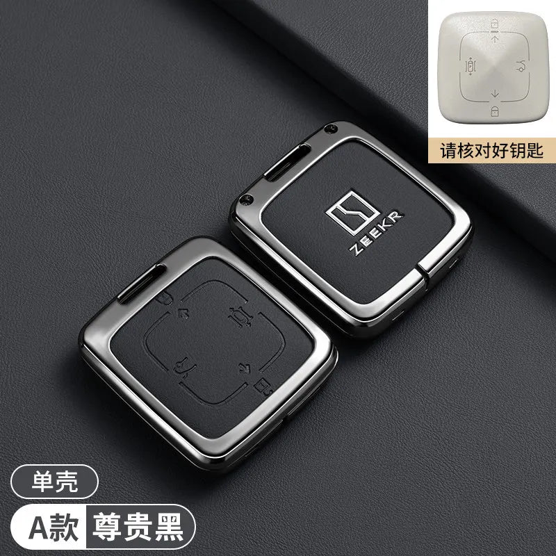 Zeekr 001 / 007 / 009 / X — Zinc Alloy Key Fob & Smart Card Protective Case | 12 Styles
