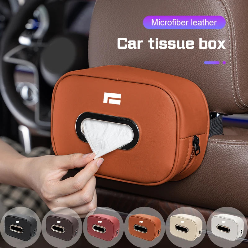 BAIC JISHI Polestone 01 / ROX 01 — Microfiber Leather Tissue Box & Armrest Storage Bag
