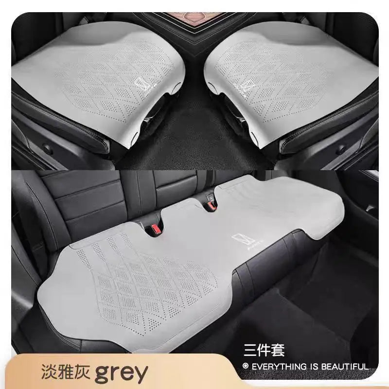 Avatr 07 / 11 / 12 — Suede Leather Breathable Seat Cushion Set, 3-Piece (2025)