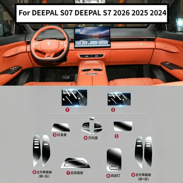 DEEPAL S07 / S7 — Transparent TPU PPF Protection Film, Full Interior Kit (2025–2026)