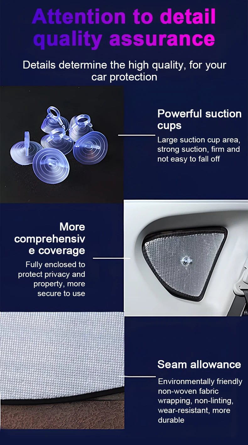 Full Sunshade Set – Windshield & Window Visor Cover | For Zeekr 7X (2024–2026)
