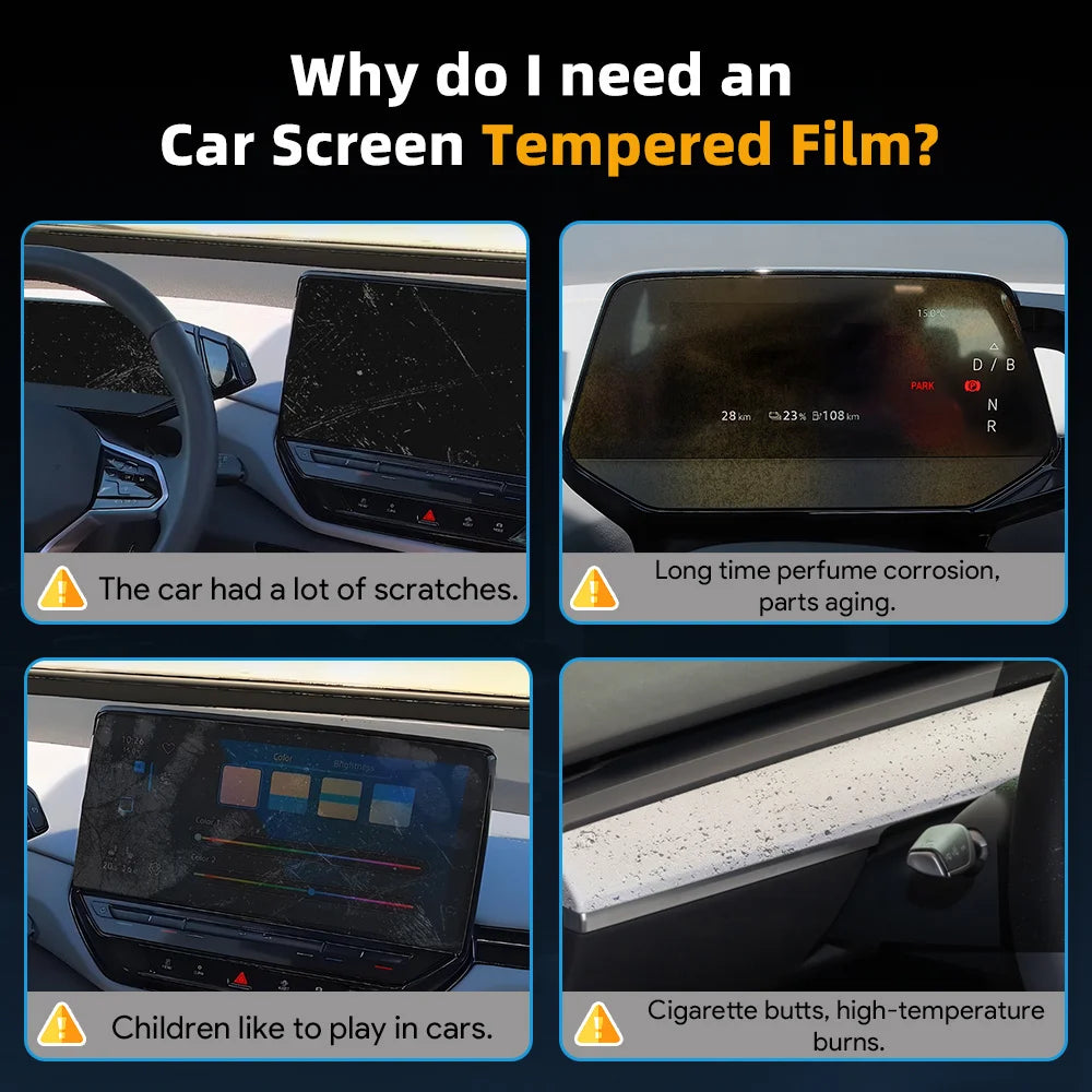 Jetour T2 Traveller — 15.6" & 10.25" Tempered Glass Screen Protector Set (2023–2025)