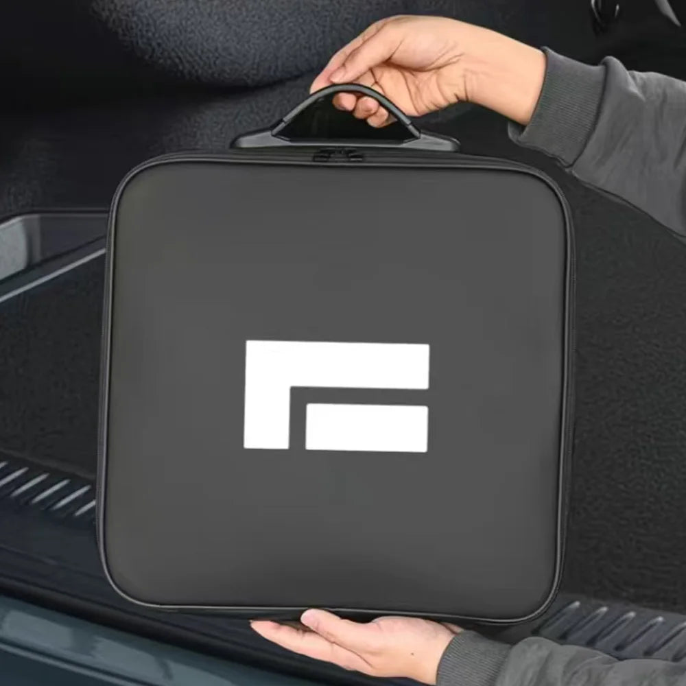 ROX ADAMAS — PU Leather EV Charging Cable & Gun Storage Bag (2026)