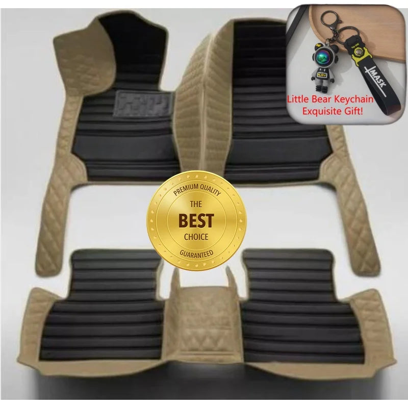 ROX ADAMAS — Custom-Fit PU Leather Luxury Floor Mats, LHD & RHD, All-Weather (2025–2026)