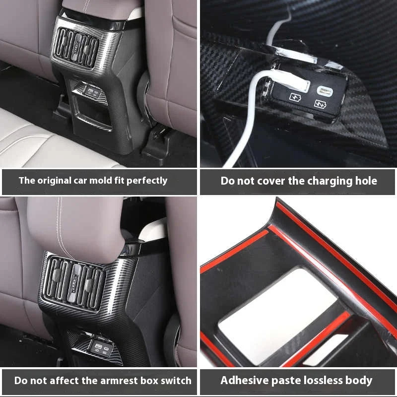 BYD Song Plus DMI / Seal U / Sealion 6 — Rear Armrest Anti-Kick Cover & Frame Pad Protector