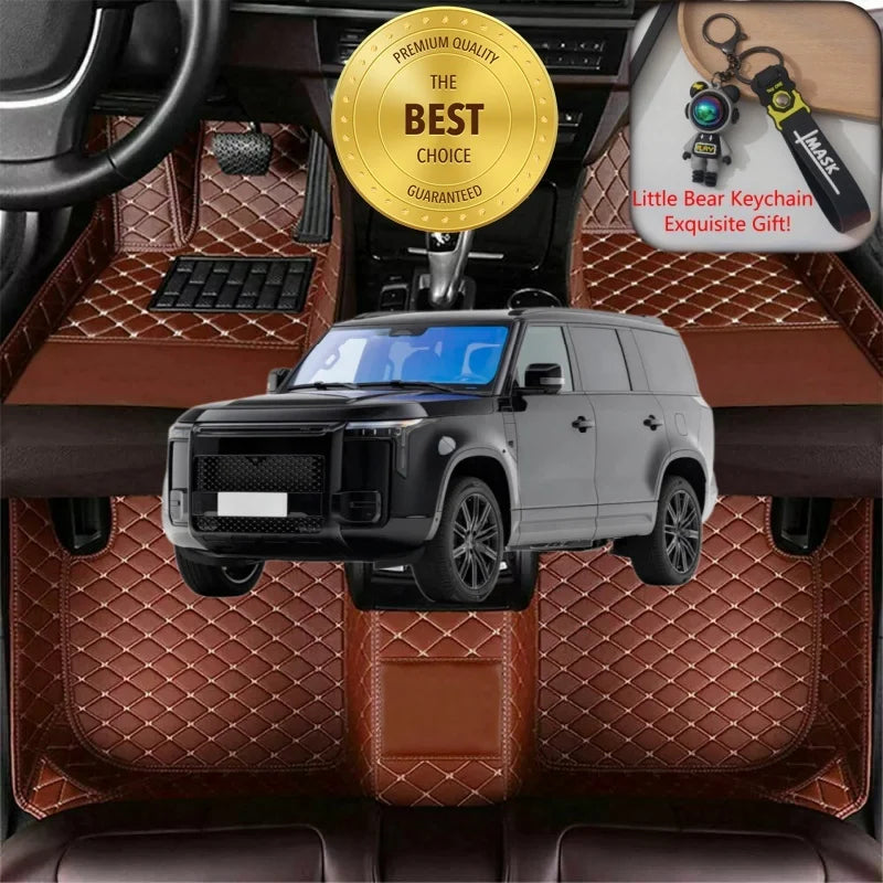 ROX ADAMAS — Custom-Fit PU Leather Luxury Floor Mats, LHD & RHD, All-Weather (2025–2026)