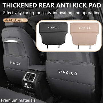 Lynk & Co — Leather Seat Back Anti-Kick Pad with Storage Pocket (01 / 02 / 03 / 05 / 06 / 09)