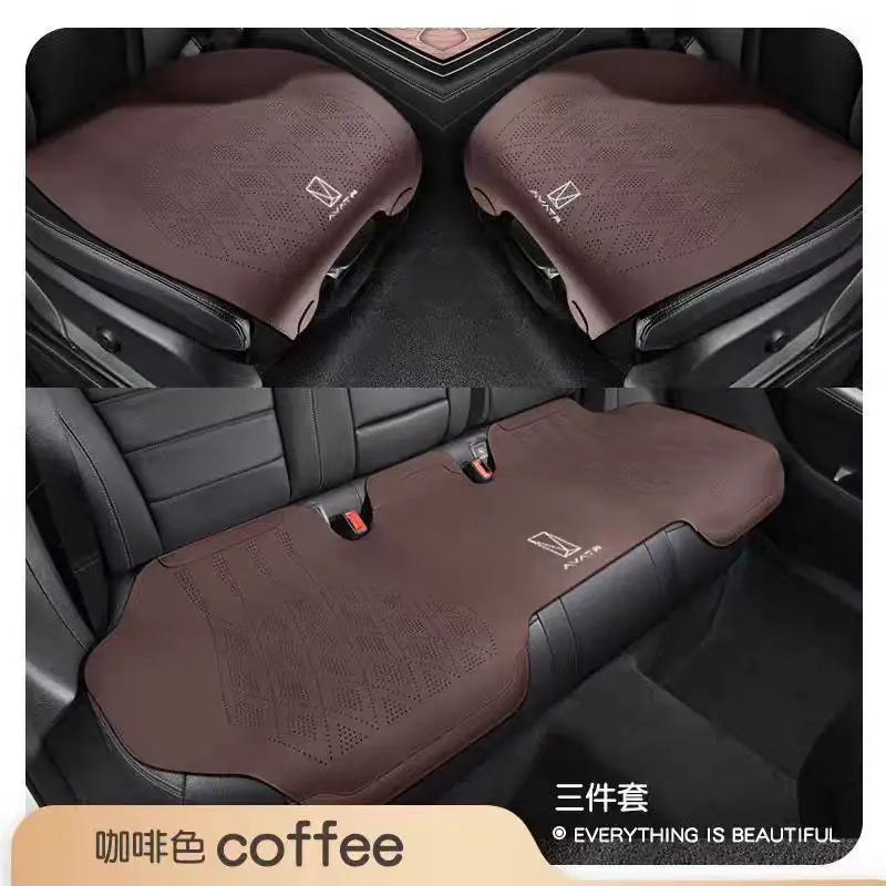 Avatr 07 / 11 / 12 — Suede Leather Breathable Seat Cushion Set, 3-Piece (2025)