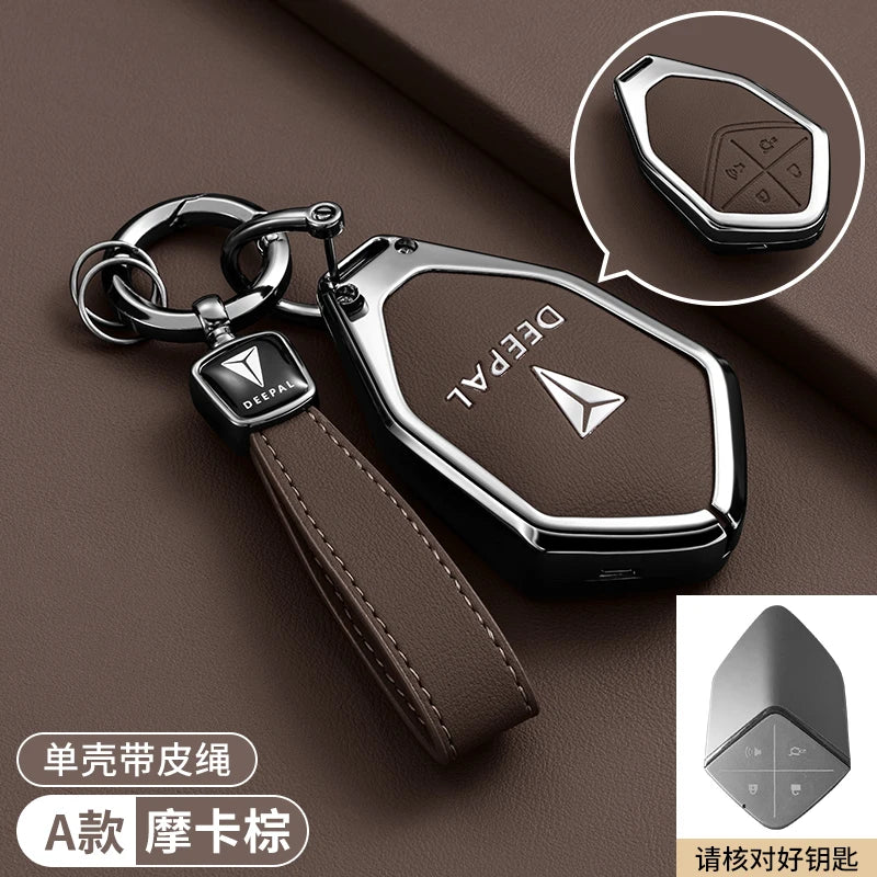 DEEPAL S05 / S07 / S7 / SL03 / G318 — Galvanised Alloy Smart Key Fob Case & Keychain (2024–2025)