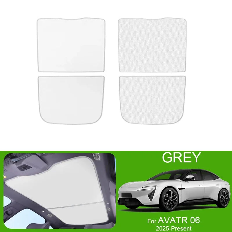 Avatr 06 — Ice Crystal Sunroof Sunshade, UV & Heat Insulation (2025–Present)