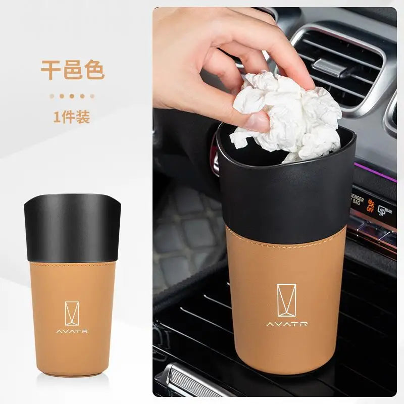 Universal Car Cup Holder Trash Can