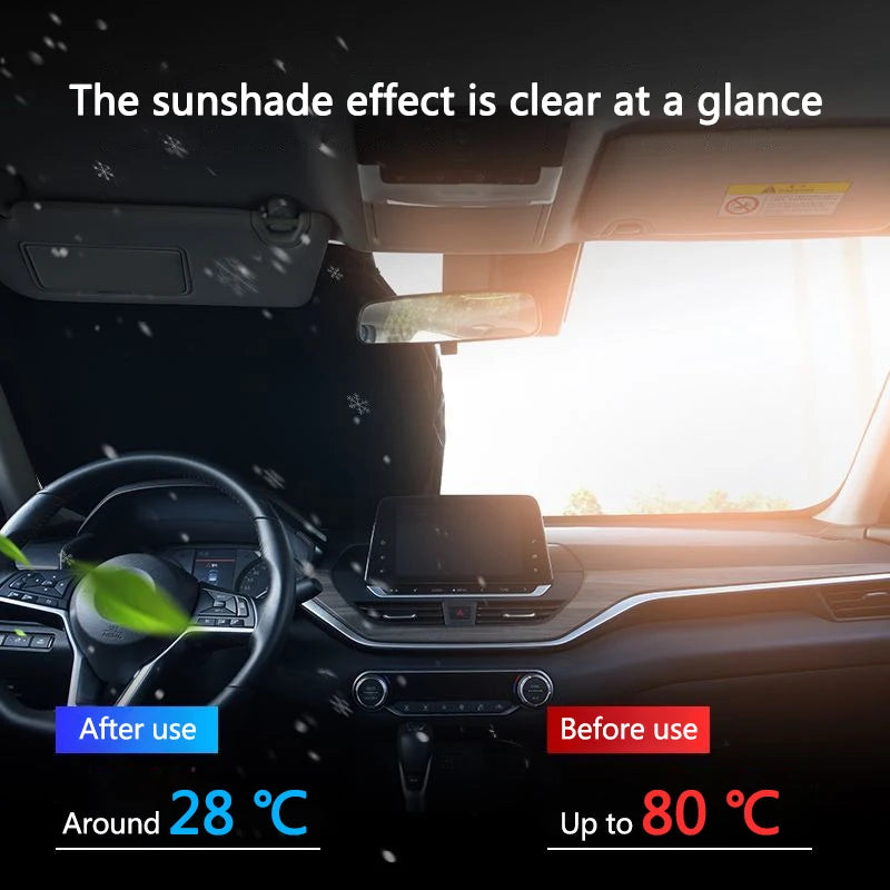 Car Windshield Sunshade Foldable Sun Visor Cover Front Window Sun Shade Protector For Jetour Traveler T2 Shanhai T1 2023-2025