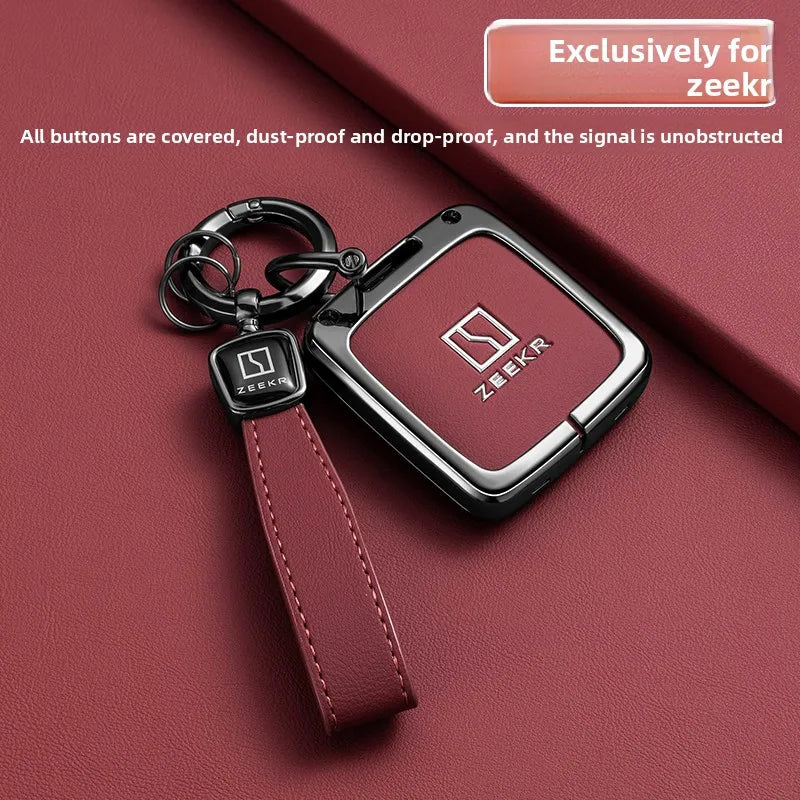 Zeekr 001 / 007 / 009 / X — Zinc Alloy Key Fob & Smart Card Protective Case | 12 Styles