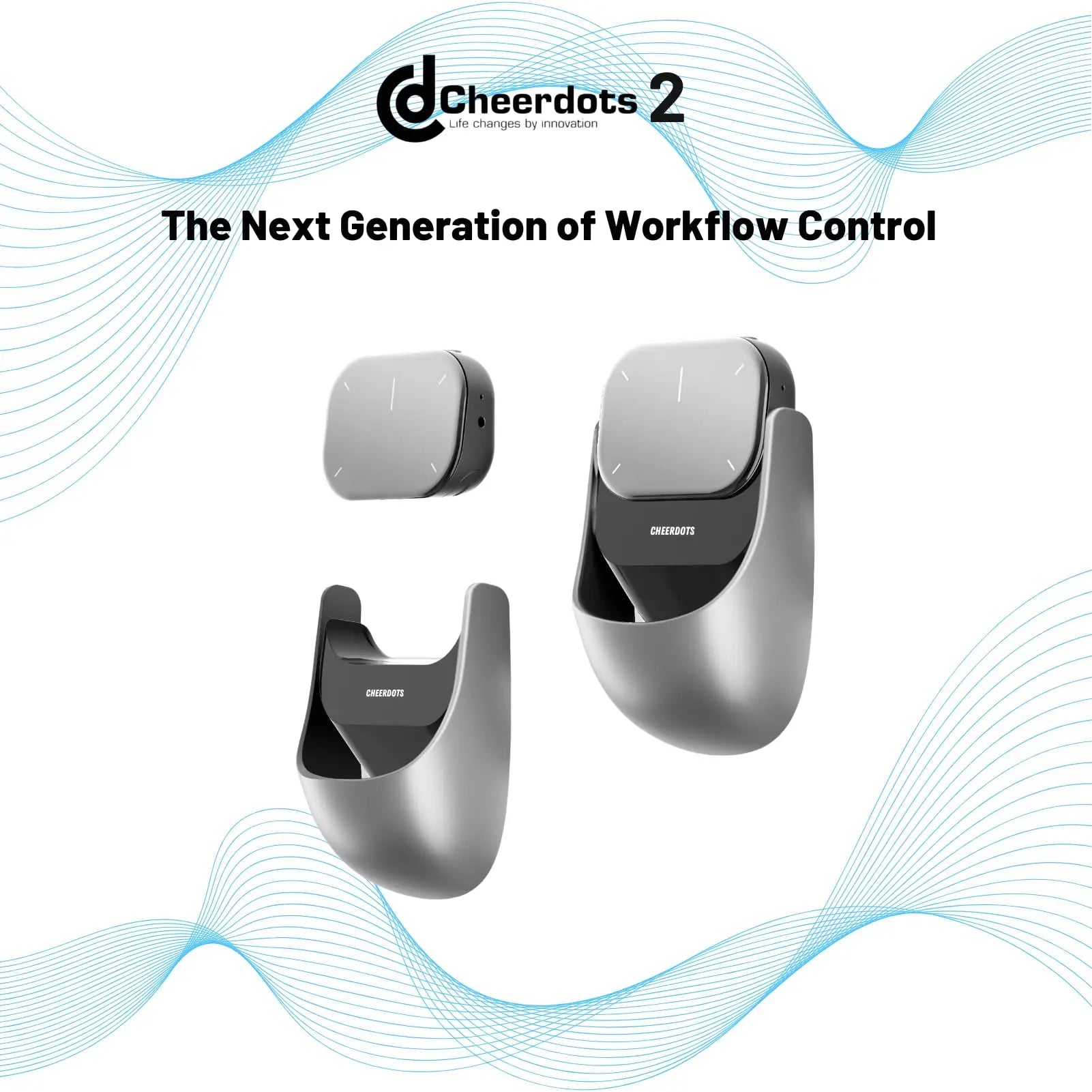 Cheerdots 2  — AI-Enabled Bluetooth Air Mouse, Wireless Touchpad, Laser Pointer &amp; Recording Pen