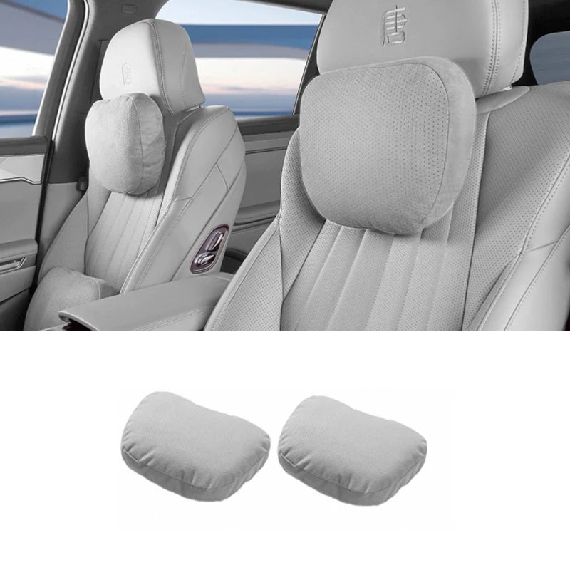 BYD Tang L / Sealion 8 — Suede Neck Support Headrest Pillow (2025–2026)