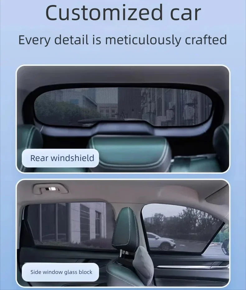 Jaecoo J7 — Magnetic Mesh Window Sunshades & Privacy Curtains (2024–2026)