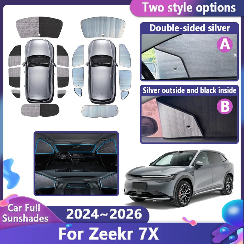Zeekr 7X Window Sun Shades
