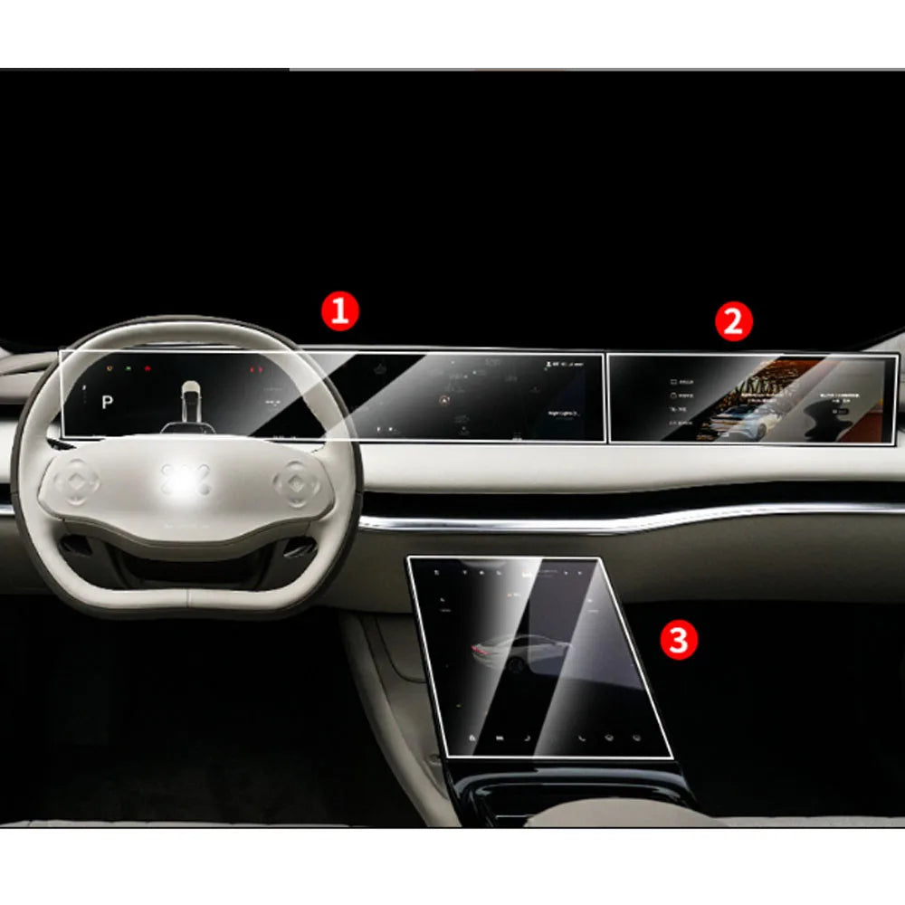 Tempered glass protector For IM L6 L7 LS6 LS7 Car GPS navigation Protective film LCD Screen Anti-scratch film