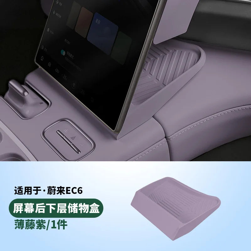NIO EL6 / EC6 — Behind-Screen Centre Console Storage Box & Organiser Tray (2023–2025)
