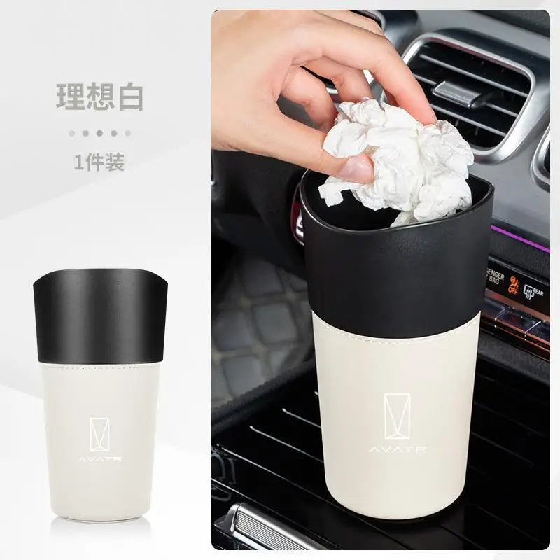 Universal Car Cup Holder Trash Can