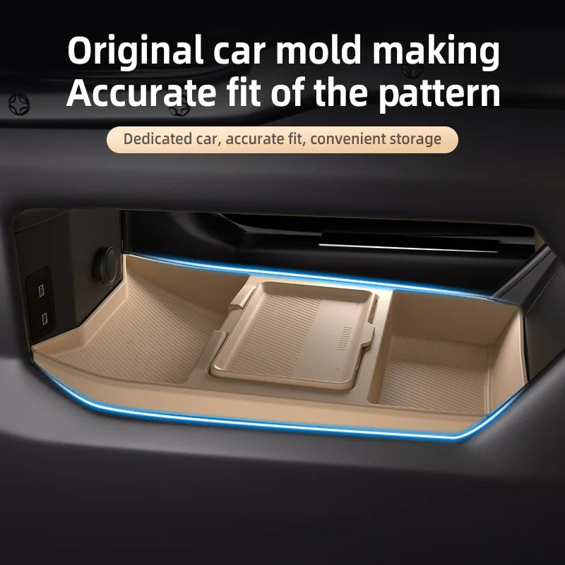 Jetour T2 Traveller — Silicone Hidden Armrest Storage Box & Cup Holder (2024–2025)