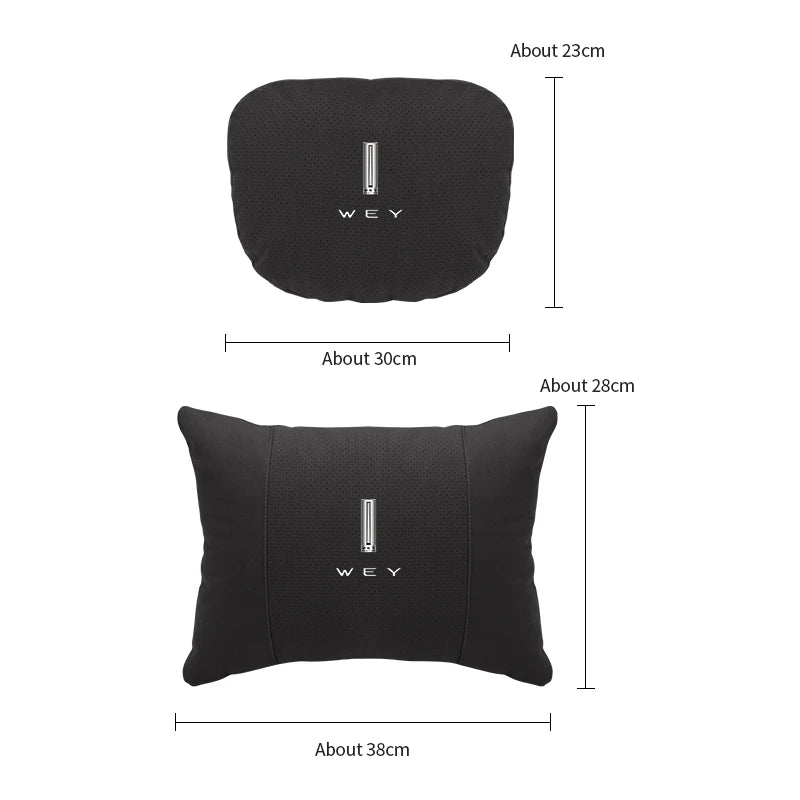 WEY Suede Neck & Lumbar Pillow