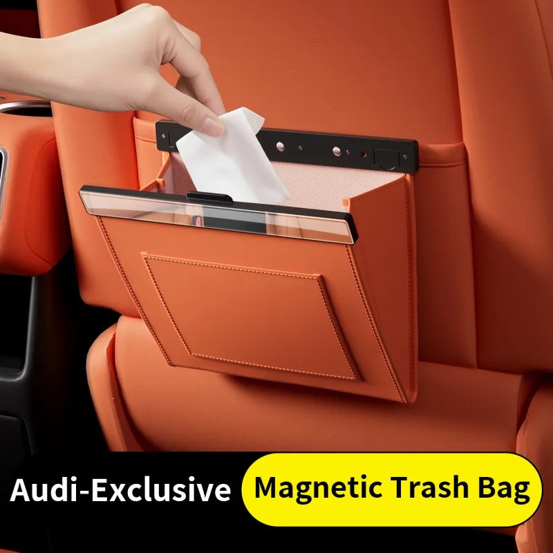 Avatr 06 / 07 / 11 / 12 — PU Leather Magnetic Seat Back Rubbish Bin