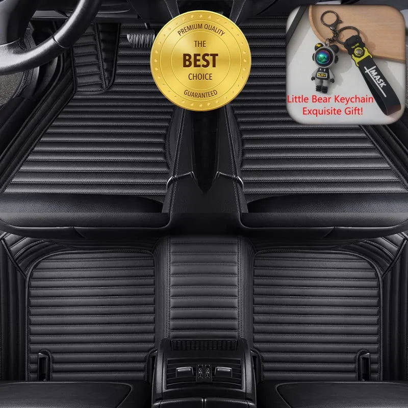 ROX ADAMAS — Custom-Fit PU Leather Luxury Floor Mats, LHD & RHD, All-Weather (2025–2026)