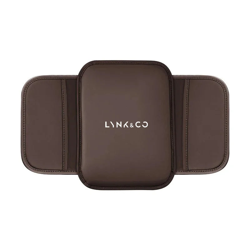 Lynk & Co — PU Leather Armrest Box Pad & Storage Pocket (01 / 02 / 03 / 05 / 06 / 07 / 08 / 09 / 900 EM-P)