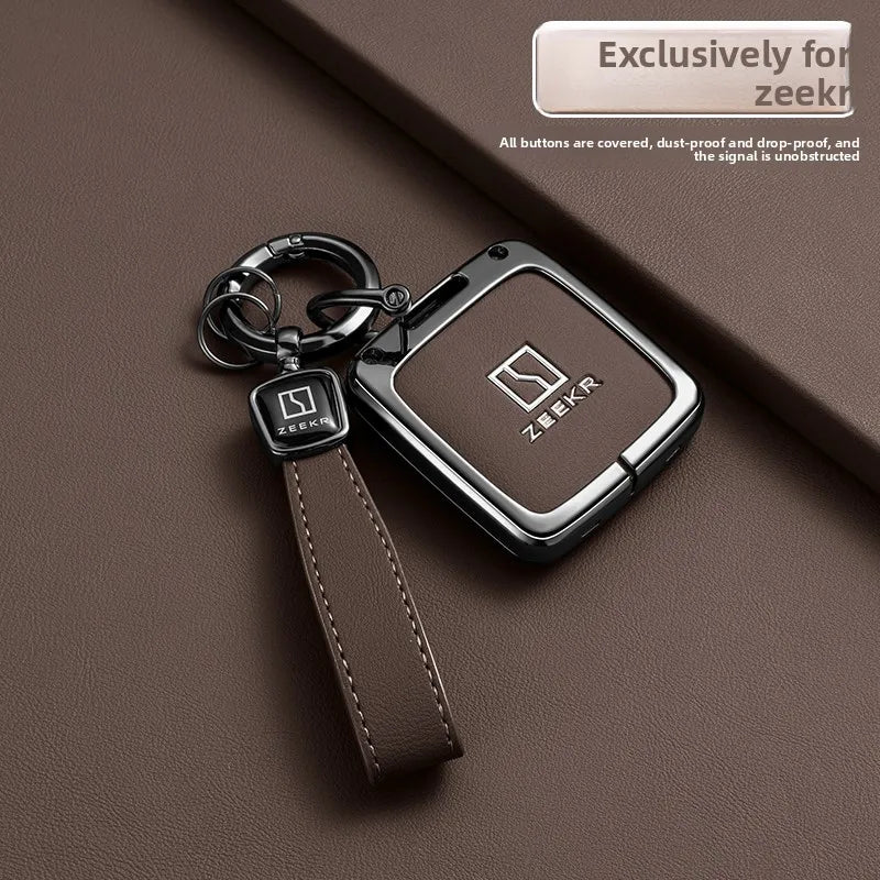 Zeekr 001 / 007 / 009 / X — Zinc Alloy Key Fob & Smart Card Protective Case | 12 Styles
